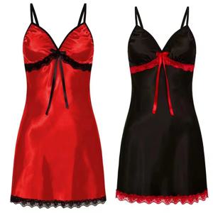 여성 섹시한 잠옷 실크 새틴 Nightwear 슬립 드레스 민소매 잠옷 나이트 가운 플러스 사이즈 Nightwear 편안한