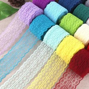 10 미터/롤 4.5cm 너비 레이스 리본 트림 패브릭 솔리드 컬러 레이스 의류 바느질 웨빙 트리밍 선물 포장 DIY 공예