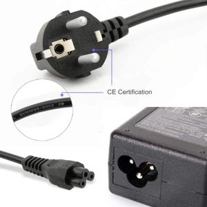 EU 플러그 전원 공급 장치 케이블 IEC320 C5 1.5m 1.2m Dell Lenovo Asus 노트북 노트북 충전기 용 유럽 AC 전원 연장 케이블