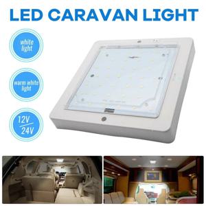 1PC 9W 12V 자동차 캐러밴 RV LED 지붕 천장 인테리어 램프 돔 라이트 모터 주택 트럭 캐러밴 버스 보트 Sqaure 지붕 조명