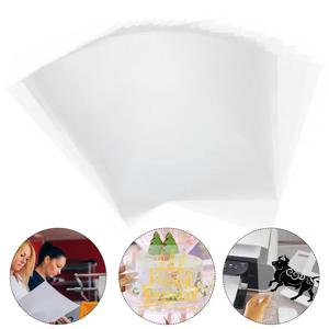 20Pcs A4 사진 인쇄 용지 시트 인쇄 투명 종이 필름 스크린 아세테이트 실크 잉크젯 필름 방수 라미네이션 필름