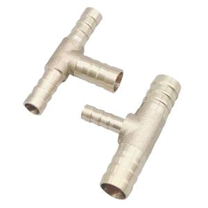 4mm 5mm 6mm 8mm 10mm 12mm 14mm 16mm 티 유형 감소 호스 바브 황동 가시 튜브 파이프 피팅 감속기 커플러 커넥터 어댑터