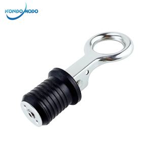 해양 스테인레스 스틸 304 핸들 고무 배수 플러그 스냅 꽉 플립 스타일 선체 LiveWell Bilge Transom Seawall 보트 액세서리