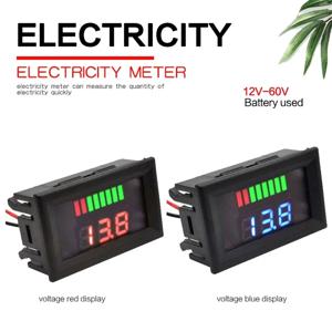 12V 24V 36V 48V 60V 자동차 배터리 충전 수준 표시기 리튬 배터리 용량 측정기 테스터 디스플레이 LED 테스터 전압계