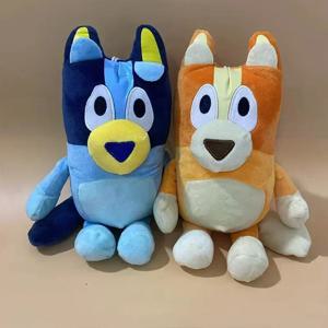Kawaii Bluey 가족 플러시 장난감 귀여운 시뮬레이션 애완 동물 강아지 순찰 빙고 자매 플러시 어린이 장난감 인형 크리스마스 생일 선물 장난감