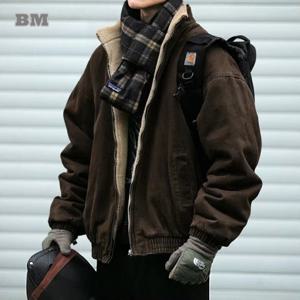 일본 빈티지 폴라 플리스 자켓 남자 겨울 고품질 두꺼운 자켓 한국 streetwear 느슨한 커플 유행 따뜻한 코트 남성