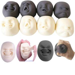 인간의 얼굴 감정 환기 공 수지 긴장 인형 재미 참신 Caomaru Antistress 공 장난감 성인 스트레스 완화 참신 장난감 선물 ﻿