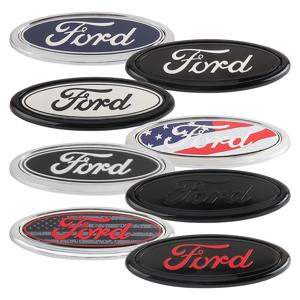 자동차 앞 라디에이터 그릴 뒷 트렁크 후드 뚜껑 로고 장식 커버 스티커 Ford Fiesta Mondeo Fusion Escape Shelby Edge Kuga MK6