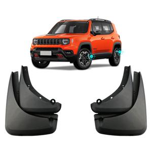 4Pcs 자동차 앞 뒤 Mudflaps 스플래시 가드 진흙 플랩 머드 가드 펜더 커버 Jeep Renegade 2014 - 2022 액세서리