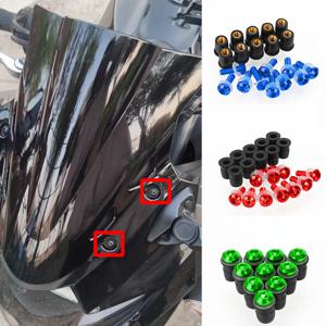 10pcs 앞 유리 나사 너트 세트 앞 유리 볼트 키트 Yamaha YZF R1 R6 FZS 1000 YZF-R1 YZF R6 R3 R1 R7 YZFR6 YZFR3 YZFR1 YZFR7