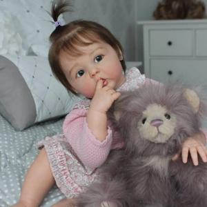 BZDOLL 두 가지 버전 50cm/60cm 아기 다시 태어난 3D 페인트 피부 정맥 현실적인 실리콘 인형 장난감 수제 공주 유아 비비 장난감