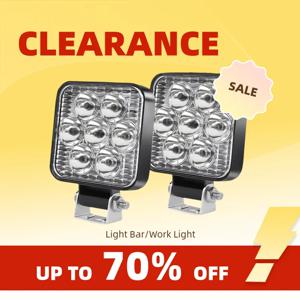 Clearance_CO LIGHT 2.5인치 LED 작업 조명 스팟 램프 오프로드 트럭 트랙터 보트 SUV UTE 12V 24V 8000LM 6000K 운전 안개 램프 자동차 Ac