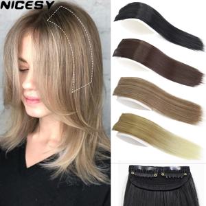 합성 헤어 패드 보이지 않는 매끄러운 클립 헤어 익스텐션 증가 헤어 탑 사이드 커버 헤어피스 헤어 피스