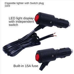 자동차 오토바이 ATV 보트 12V 24V LED ON OFF 스위치 자동차 시가 라이터 전원 소켓 플러그 커넥터 10A 퓨즈