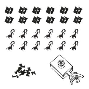 Evemodel 12pcs HO 스케일 1:87 17mm E-Z 메이트 마그네틱 너클 커플러(나사 포함 상자 뚜껑 포켓 커버 포함) HP0887M