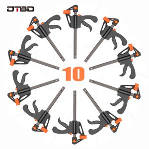 DTBD 빠른 래칫 릴리스 속도 스퀴즈 목재 작업 바, F 클램프 클립 키트, 스프레더 가제트 도구, DIY 수공구, 4 인치 클립