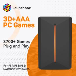 JMachen Launchbox 500G 게이밍 하드 드라이브, PS4/PS3/PS2/Wii/WiiU/N64/DC 14 에뮬레이터 및 Windows PC/노트북용 3760+게임 Play&Play