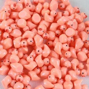 미니어처 송진 오리 공예, 6 색 혼합 모델, 수족관, 정원, 풍경, 인형 집 장식, 화분 DIY 액세서리, 100