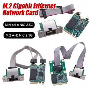 M.2 기가비트 Lan 어댑터 2.5G/1000/100Mbps M2 RJ45 네트워크 어댑터 RTL8125BG 칩 PCIE 버스 네트워크 카드 미니 PCIE