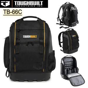 ToughBuilt TB-66C 도구 가방 및 배낭 견고한 오프로드 베이스, 전기 기사, 건설용 중부하 작업 현장 백팩용