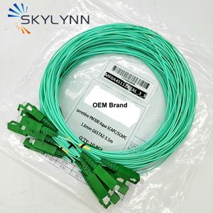 50/100 PCS 3.5 미터 길이 SC/APC-SC/APC 파란색 광섬유 패치 코드 단일 모드 G657A2 프랑스 용 단순 1.6mm 점퍼 케이블