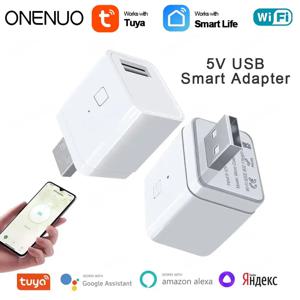 Tuya WiFi 마이크로 USB 어댑터 5V WiFi USB 전원 어댑터 스마트 타이밍 충전 플러그는 Alexa Google Assistant Smart Life와 함께 작동합니다.