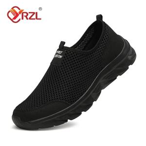 YRZL 경량 남성 캐주얼 신발 남성 캐주얼 스니커즈에 통기성 슬립 Anti-slip 남성 플랫 야외 운동화 크기 38-46