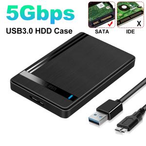 2.5인치 HDD 인클로저 5Gbps SATA to USB 3.0 SSD HDD 케이스 마이크로 B 케이블 외장형 하드 드라이브 3TB HD UASP 휴대용 저장 장치