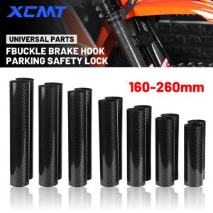KTM EXC SX SXF XC XCF XCW 125 250 350 450 530용 오토바이 160-260MM 카본 파이버 조절식 프론트 포크 쇼크 가드 프로텍터