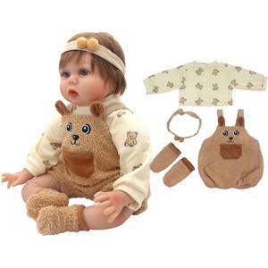 50-55cm 다시 태어난 아기 인형 옷 Rompers 22 인치 인형 옷 드레스 스커트 장난감 복장