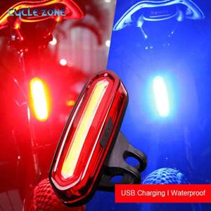 자전거 미등 MTB 빨간 자전거 후면 조명 USB 충전식 LED 사이클링 자전거 경고등 산악 자전거 램프