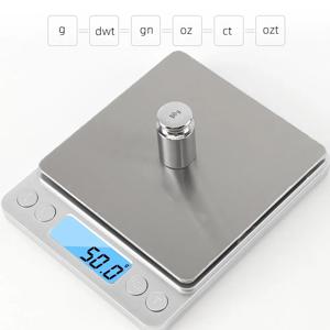 3000g 0.1g 전자 저울 LCD 디스플레이 미니 디지털 보석 3kg 무게 규모 주방 저울 균형