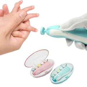 다기능 전기 베이비 커터 트리머 매니큐어 도구 세트 베이비 CareNail 트리머 아기 네일 파일 가위 발가락 손톱
