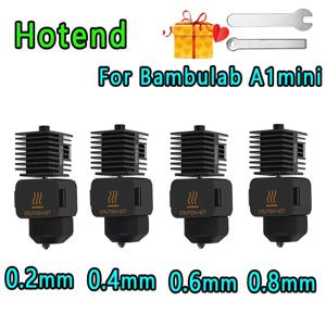Bambu Lab A1 미니 어셈블리 핫 엔드 키트 용 핫 엔드 0.2 0.4 0.6 0.8MM 3D 프린터 용 교체 가능한 노즐 Bamboo Lab A1/A1 mini