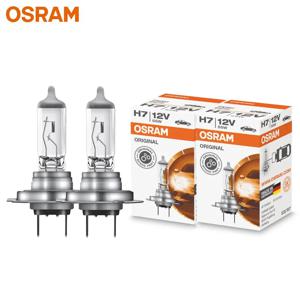 오스람 2pcs 클래식 H7 12V 55W PX26d 자동차 할로겐 헤드 라이트 표준 자동 전구 3200K 원래 램프 OEM 품질 64210, 쌍