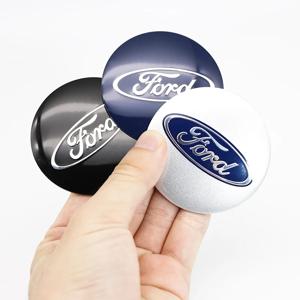 4pcs 56mm 60mm 65mm 자동차 스타일링 휠 센터 허브 캡 스티커 배지 Ford Fiesta Mondeo Fusion Explorer Escape Shelby Edge