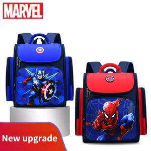 Marvels Avengers 애니메이션 배낭 어린이 만화 스파이더 맨 캡틴 아메리카 배낭 유치원 초등학생 가방