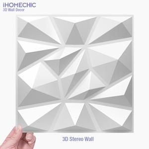 30x30cm 벽 혁신 3D 스테레오 벽 패널 다이아몬드 자체 접착 타일 3D 벽 스티커 거실 욕실 3d 벽 종이