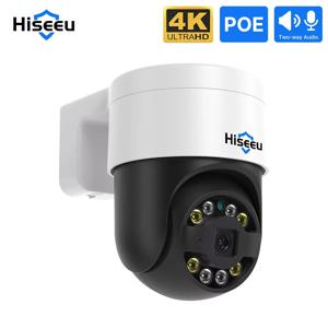 Hiseeu 4K 8MP POE PTZ IP 카메라 5X 디지털 줌 얼굴 감지 Xmeye NVR ONVIF 용 야외 비디오 감시 CCTV 카메라