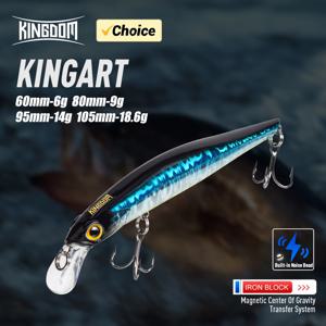 왕국 싱킹 미노우 미끼 60 80 95 105mm 진동 싱킹 Jerkbati Swimbait 자석 Trasnfer 긴 캐스팅 하드 낚시 미끼