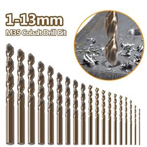 1mm-13mm 코발트 HSS 드릴 비트 M35 스테인레스 스틸 드릴링 금속 가공 전기 드릴 비트 드릴 수동 드릴 척