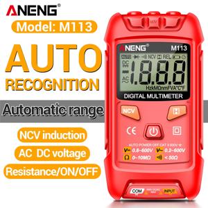 ANENG M113 미니 디지털 멀티미터 AC/DC 전압 측정기 1999 멀티메트로 옴 NCV 전기 도구 측정 장비 계산