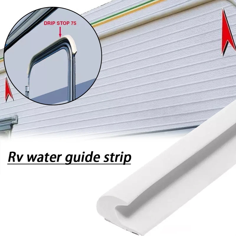 FIAMMA DRIPSTOP 용 1/2/3/5/10M 자동차 밴 및 RVs 용 플라스틱 빗물 받이 캐러밴 Motorhome Camper Van Gutter Rain Guard Drip Stop
