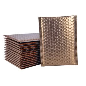 10Pcs 매트 골드 버블 봉투 충격 방지 버블 메일러 패딩 배송 메일 링 가방 익스프레스 선물 포장 가방