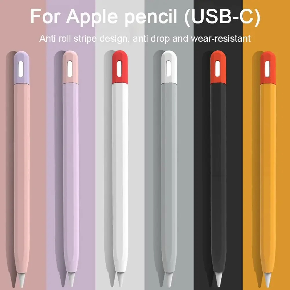Apple Pencil 3 용 실리콘 케이스 iPad 연필 터치 펜 그립 홀더 슬리브 휴대용 스타일러스 커버 용 USB-C 보호 커버