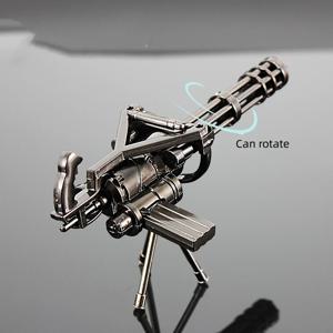 PUBG 키 체인 18cm 개틀링 건 모델 98K AWM AKM M24 미니 금속 열쇠 고리 펜던트 자동차 열쇠 고리 소장품 휴일 선물 장난감 총