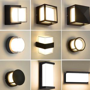 Led 야외 벽 조명 방수 IP66 모션 센서 Led 야외 조명 베란다 조명 발코니 정원 조명 야외 벽 램프