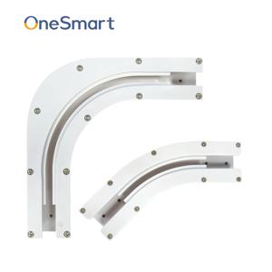 OneSmart 90 135 도 전기 커튼 트랙 레일 커넥터, U 타입 L 타입 창문 자동 커튼 로드 코너