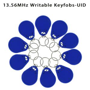 RFID 13.56MHz UID 변경 가능 Keyfobs 키 체인 토큰 MF NFC 태그 재기록 가능 쓰기 가능 액세스 제어 키 카드 복사/복제 카드