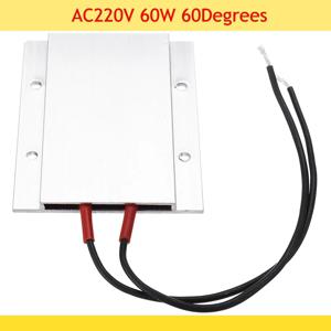 세라믹 알루미늄 히터 PTC 가열 플레이트, 쉘 서미스터, 60 도, 80 도, 100 도, 120/150 도, 220V, 77*62mm